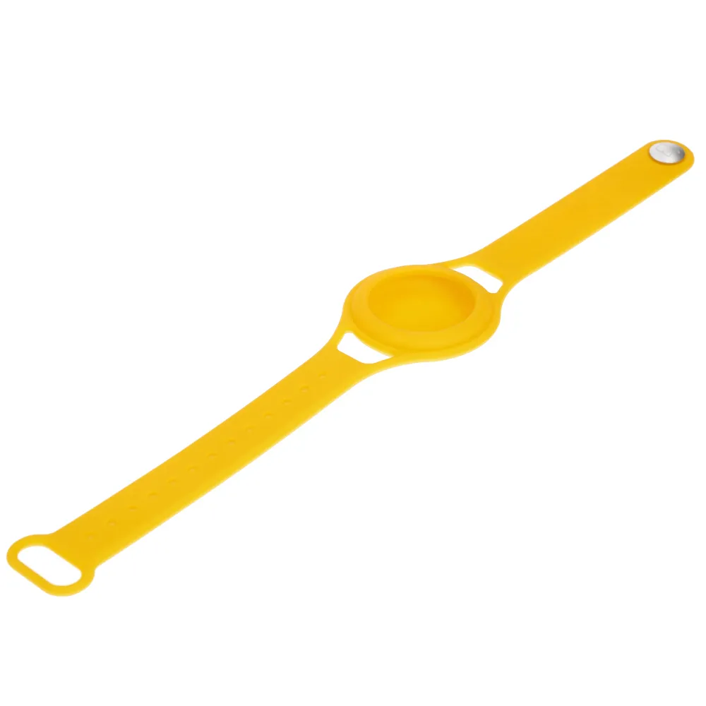 Pasek Bizon Case Locator Child do Apple AirTag Żółty