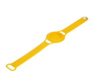 Pasek Bizon Case Locator Child do Apple AirTag Żółty