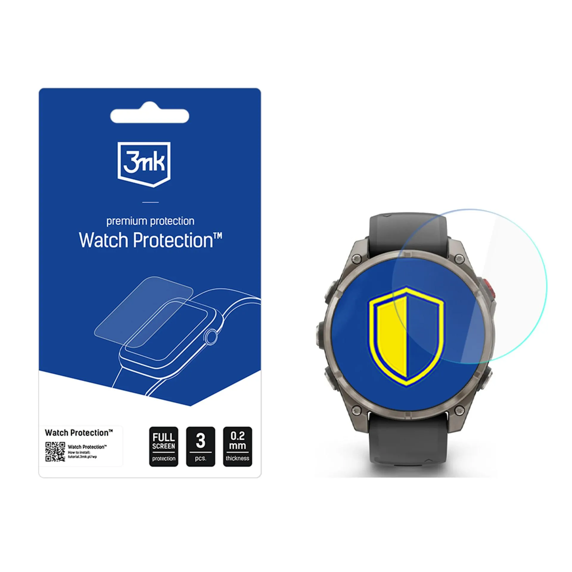 Szkło hybrydowe 3mk FlexibleGlass do Garmin Fenix 8 Pro 47mm