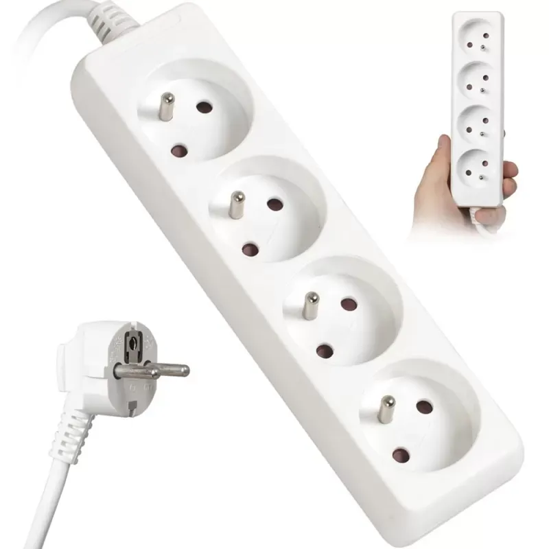 Przedłużacz Vayox VA0306-3 4 gniazda 3m Biały