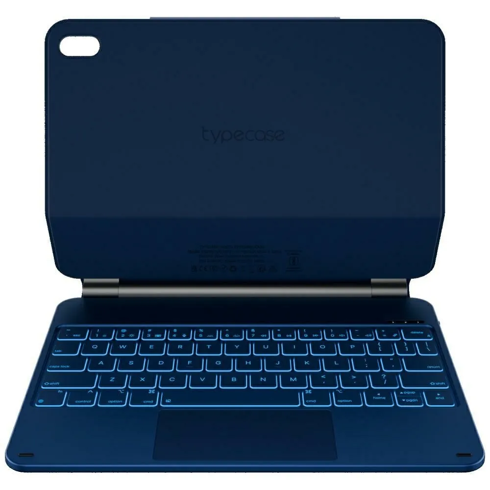 Etui na tablet Typecase Edge z klawiaturą do iPad 11" (A16) 2025 / iPad 10.9" 2022 Błękitny pacyfik