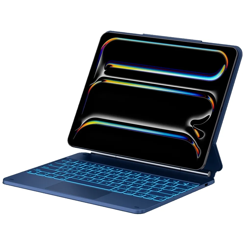 Etui na tablet Typecase Edge z klawiaturą do iPad Pro 13" 2024/2025 Błękitny