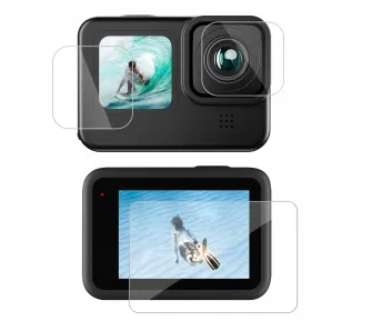 Szkło hartowane Telesin 3w1 na 2x Ekran LCD do GoPro Hero 13