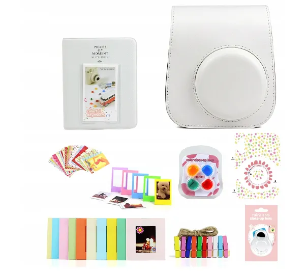 Pokrowiec LoveInstant Zestaw 8w1 Futerał Ramki Album Fuji Instax Mini 11 - Biały