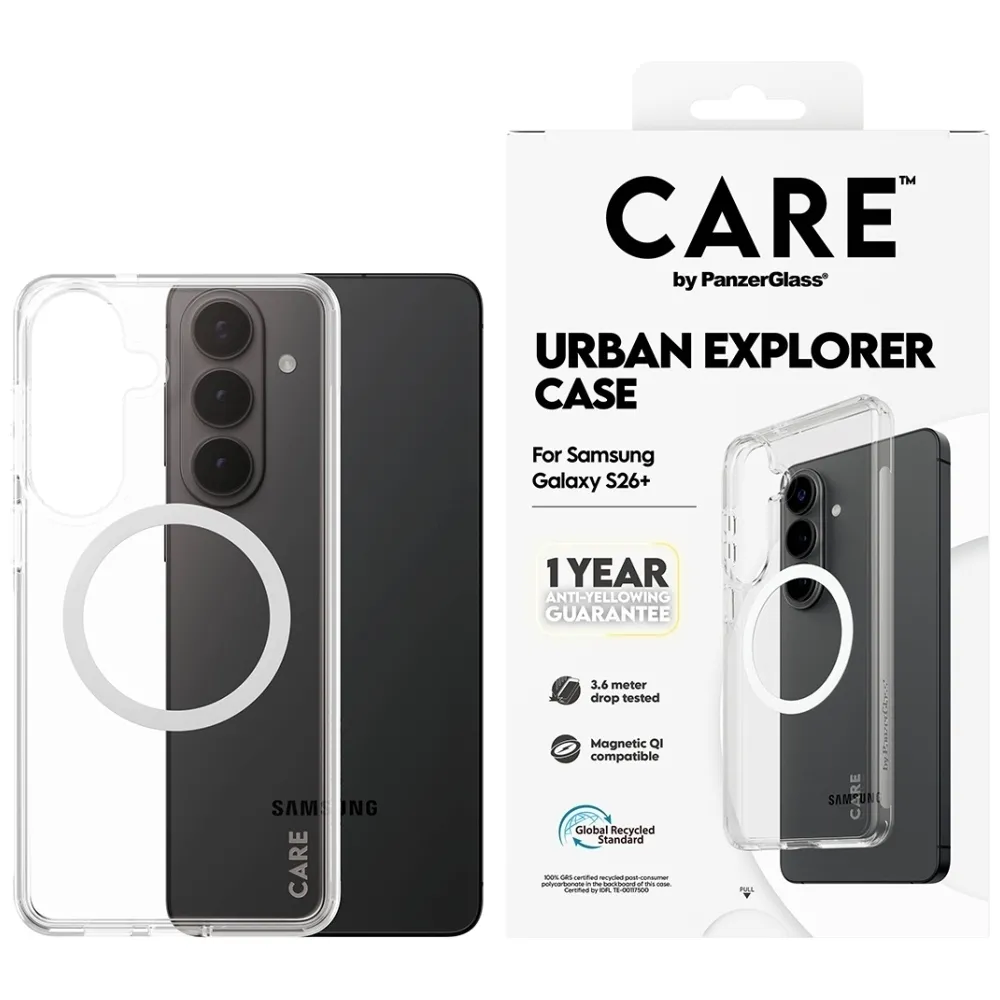 Etui PanzerGlass Urban Explorer Qi do Galaxy S26+ Przezroczysty