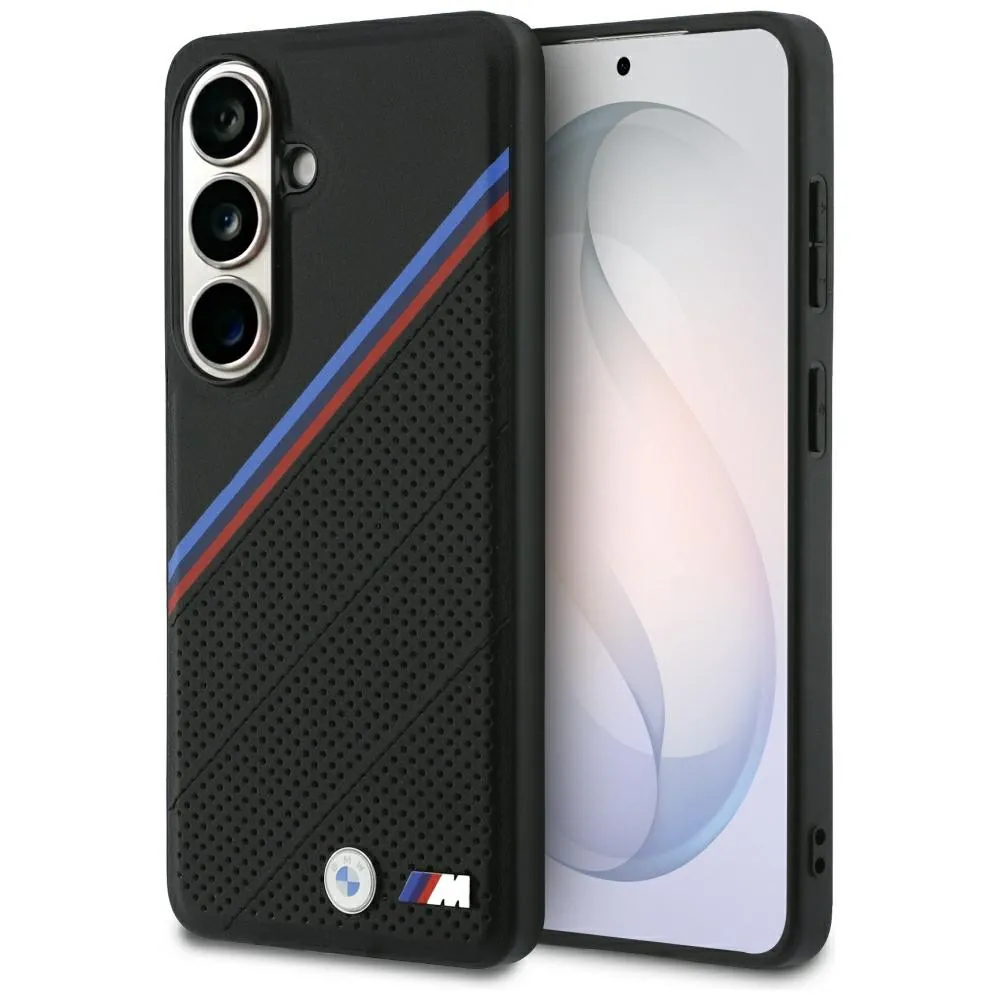 Etui BMW Tricolor Metal Logo MagSafe do Galaxy S26 Czarny