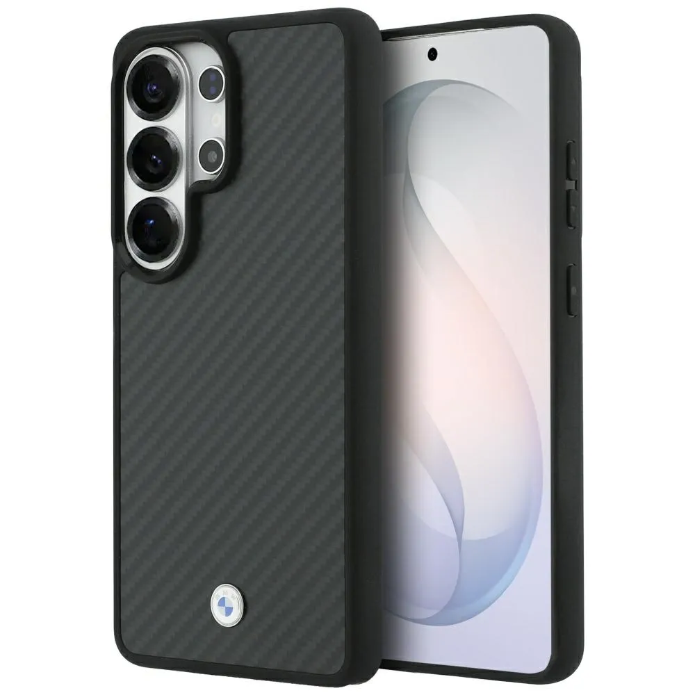 Etui BMW Sign Magnetic Carbon Fiber MagSafe do Galaxy S26 Ultra Czarny