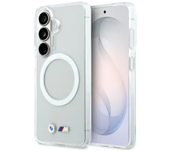 Etui BMW IML Shockproof Metal Logo MagSafe do Galaxy S26 Przezroczysty