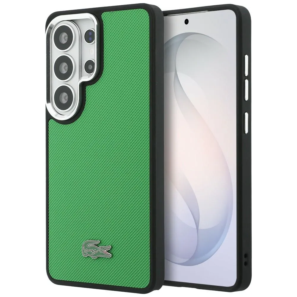 Etui Lacoste Full Wrap Petit Pique MagSafe do Galaxy S26 Ultra Zielony