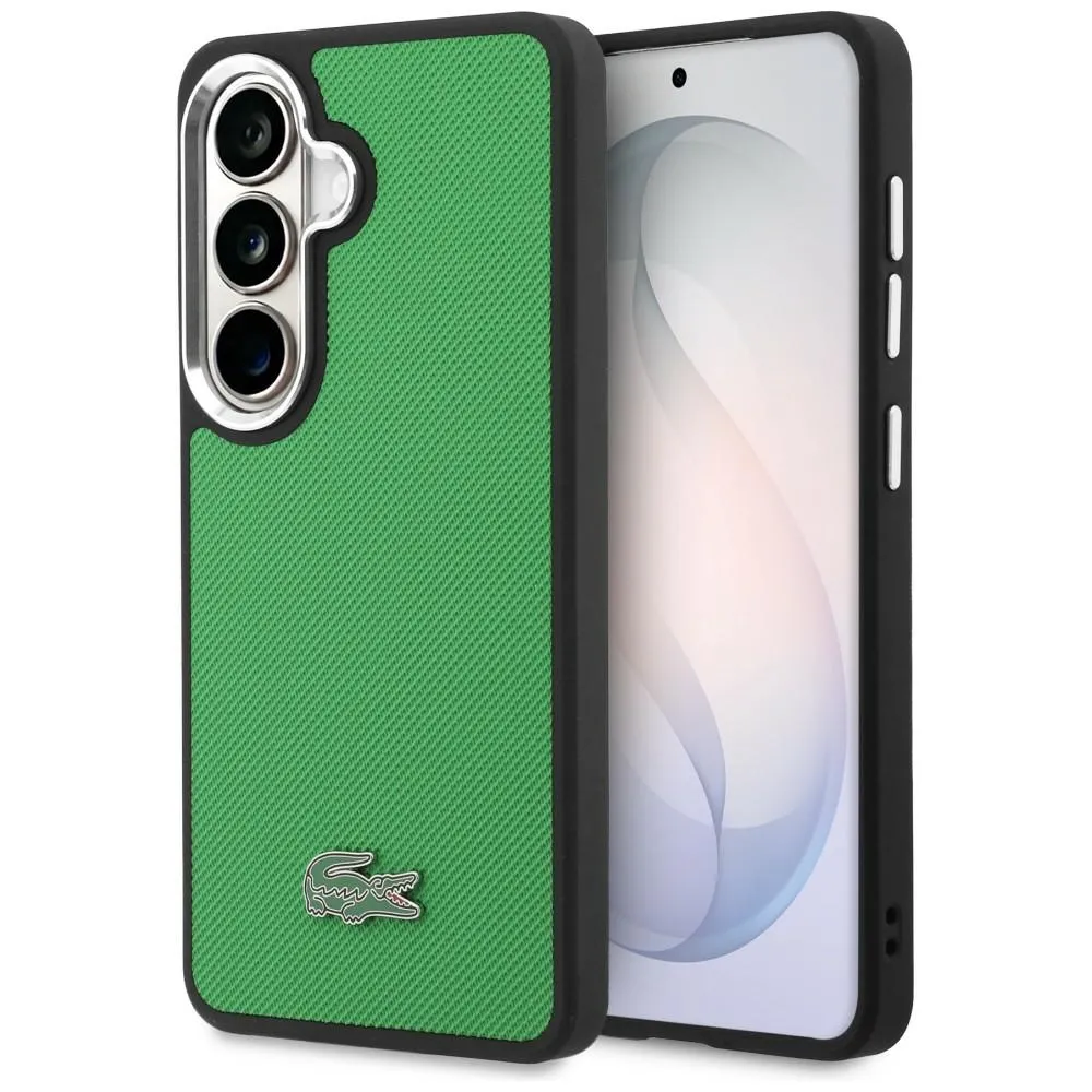 Etui Lacoste Full Wrap Petit Pique MagSafe do Galaxy S26 Zielony