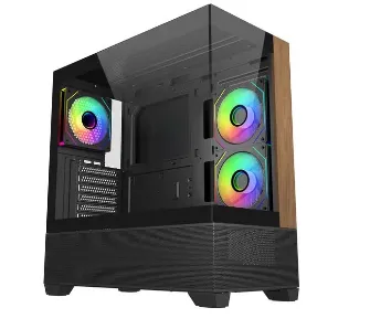 Obudowa Cooler Master Elite 690 Wood Czarno-brązowy