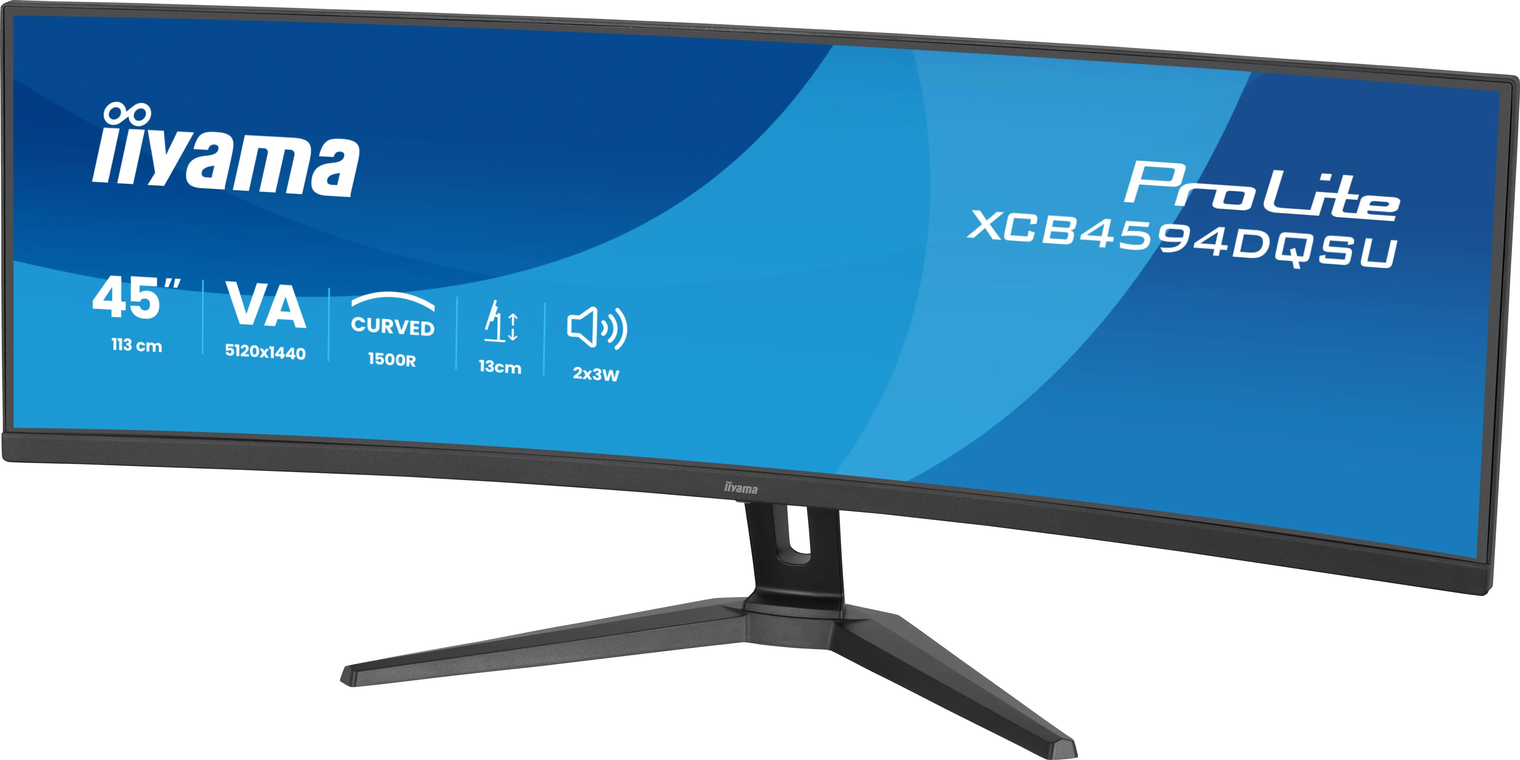 Monitor iiyama ProLite XCB4594DQSU-B1 44,5" 5K VA 75Hz 2ms Zakrzywiony