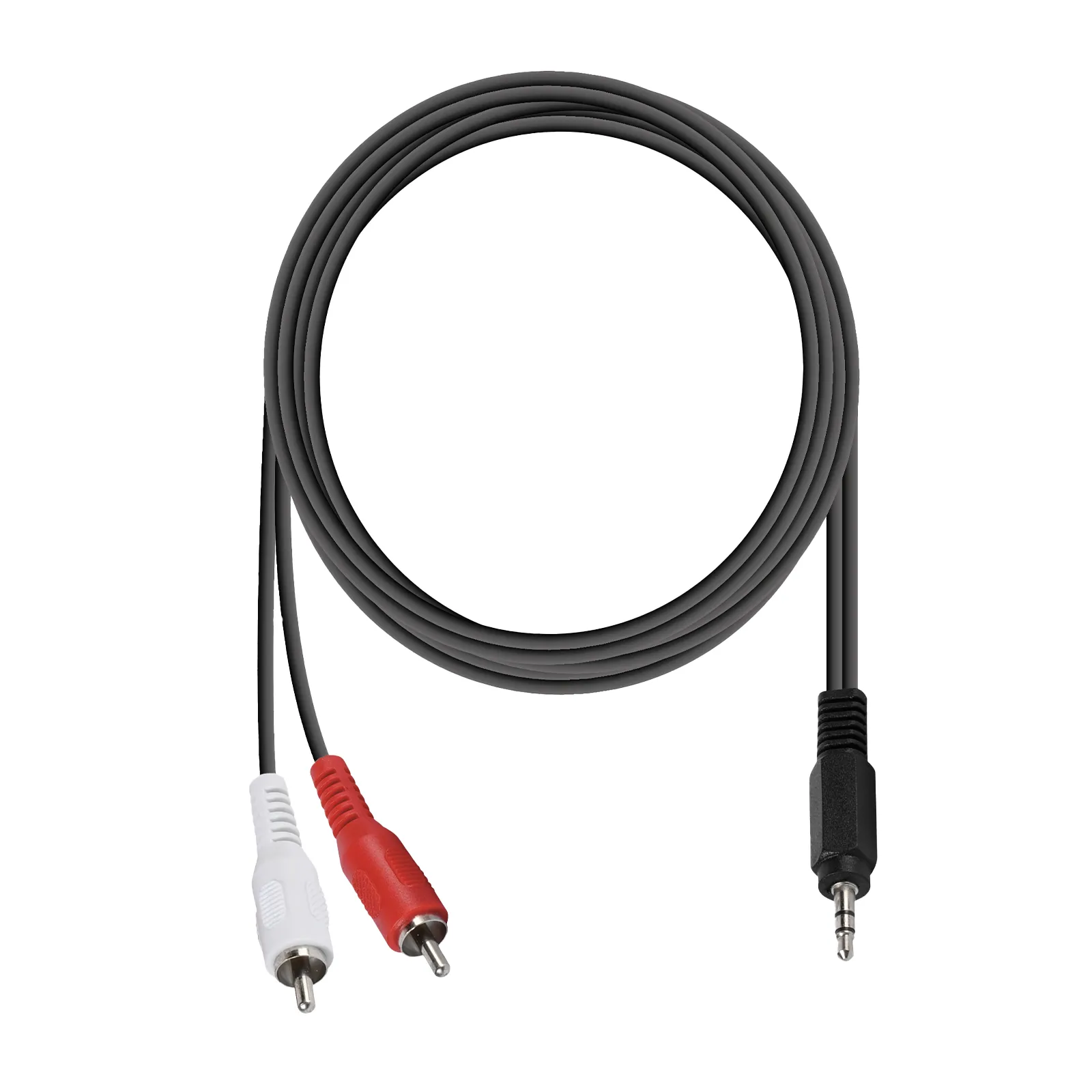 Kabel audio Vivanco VVAXJAC2RCA15MMK jack 3,5 mm - 2x RCA 1,5m Czarny