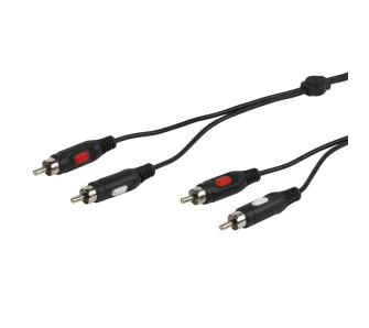 Kabel audio Vivanco 46012 2x RCA 1,5m Czarny
