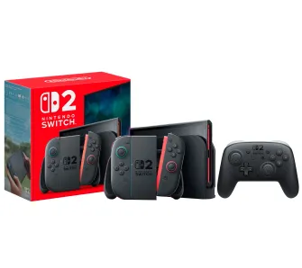Konsola Nintendo Switch 2 Joy-Con Czarny + Pad Switch 2 Pro Controller