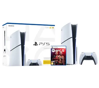 Konsola Sony PlayStation 5 Slim E Chassis (PS5) 1TB z napędem + EA Sports UFC 5