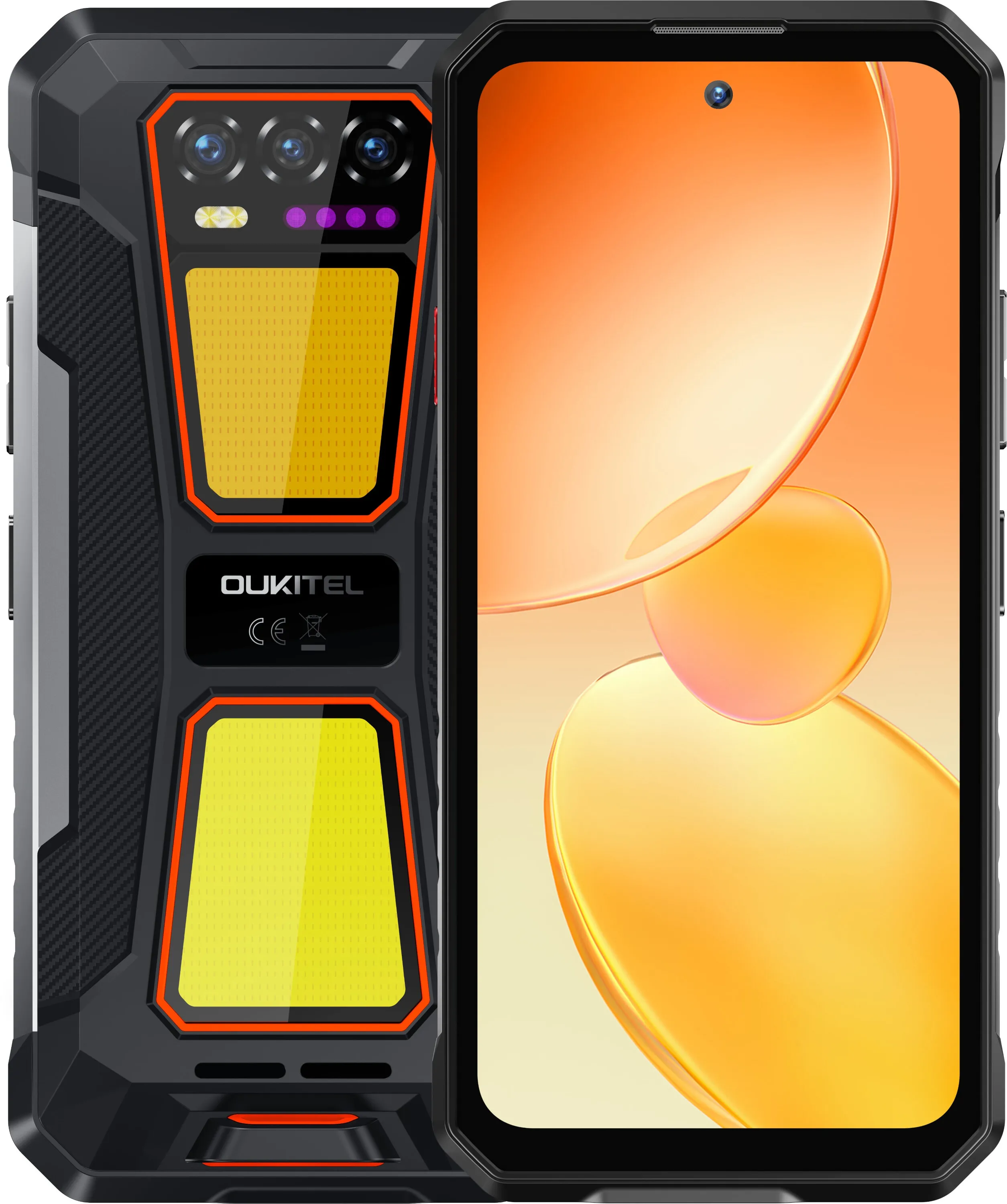 Smartfon Oukitel WP58 Pro 5G 8/512GB 6,7" 120Hz 64Mpix  Czarno-pomarańczowy