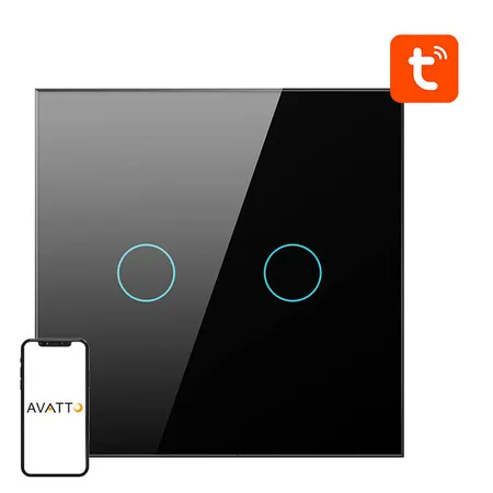 Inteligentny włącznik Avatto ZigBee ZTS02-EU-B2 TUYA Czaeny