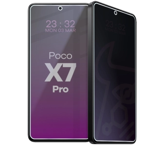 Szkło hybrydowe Bizon prywatyzujące Glass Mule Shadow do Xiaomi POCO X7 Pro