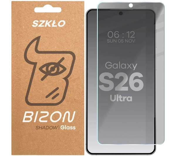 Bizon prywatyzujące Glass Clear Shadow do Galaxy S26 Ultra