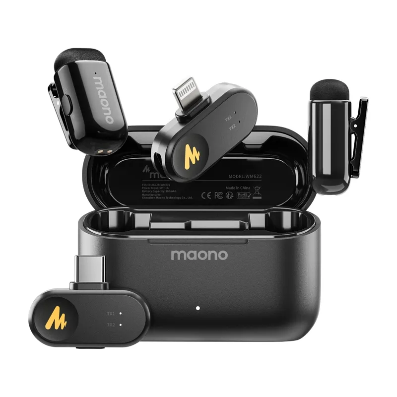 Mikrofon krawatowy Maono WM622 PBC2 Czarny