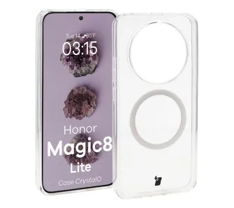 Etui Bizon CrystalO do Honor Magic8 Lite Przezroczysty