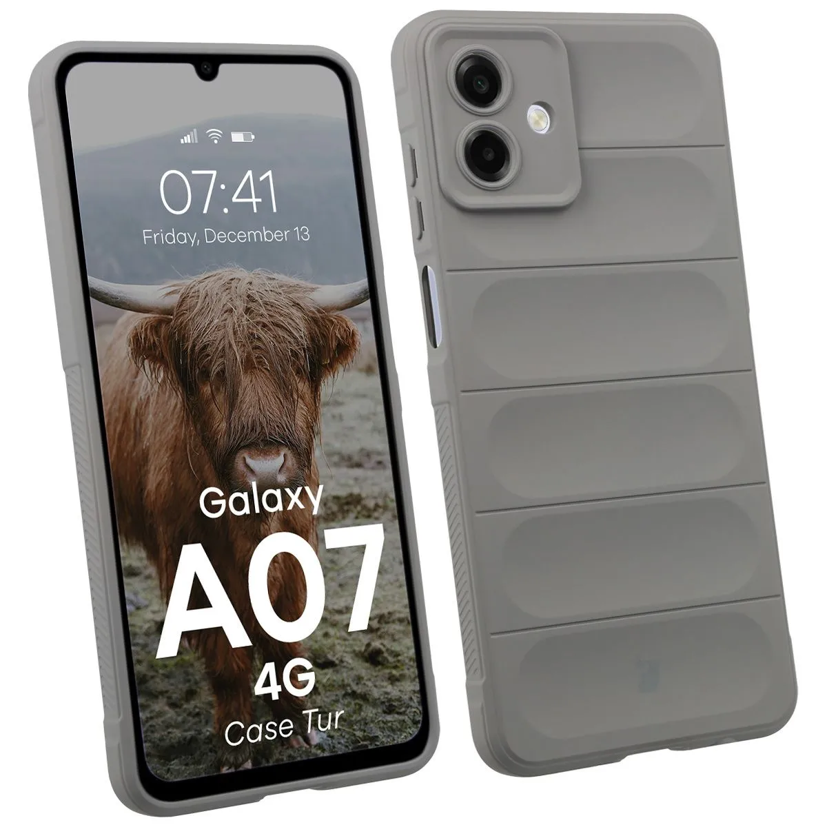 Etui Bizon Tur do Galaxy A57 5G Jasnoszary