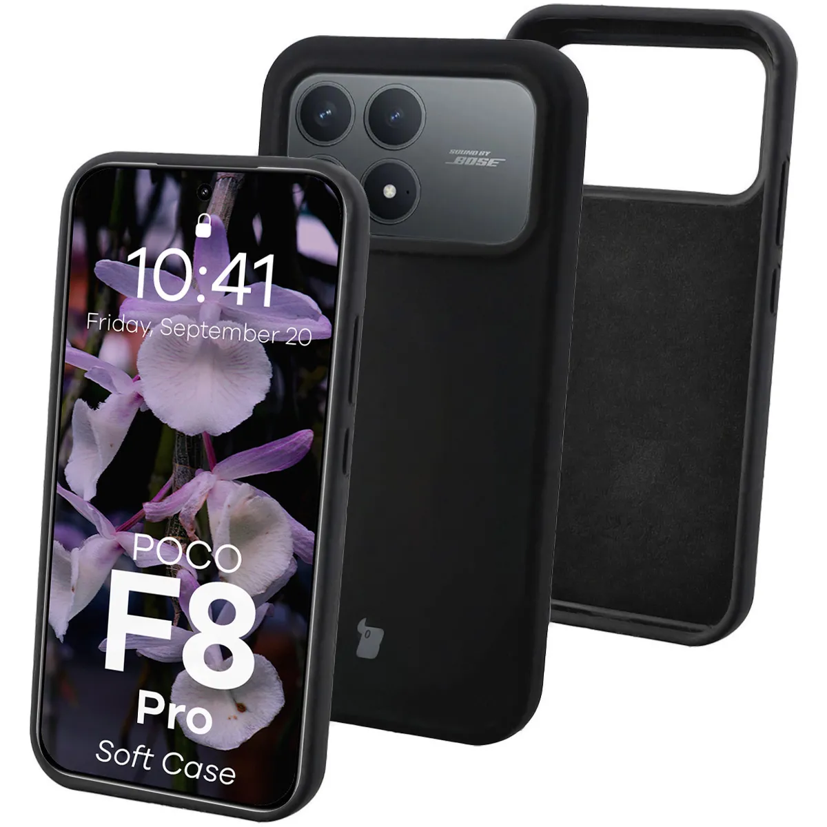 Etui Bizon Soft do Xiaomi POCO F8 Pro Czarny