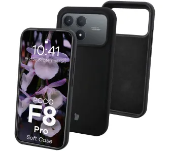 Etui Bizon Soft do Xiaomi POCO F8 Pro Czarny