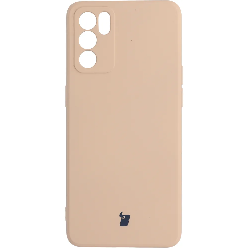 Etui Bizon Silicone do Oppo Reno6 5G Jasnoróżowy