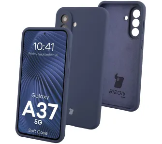 Etui Bizon Soft do Galaxy A37 5G Granatowy