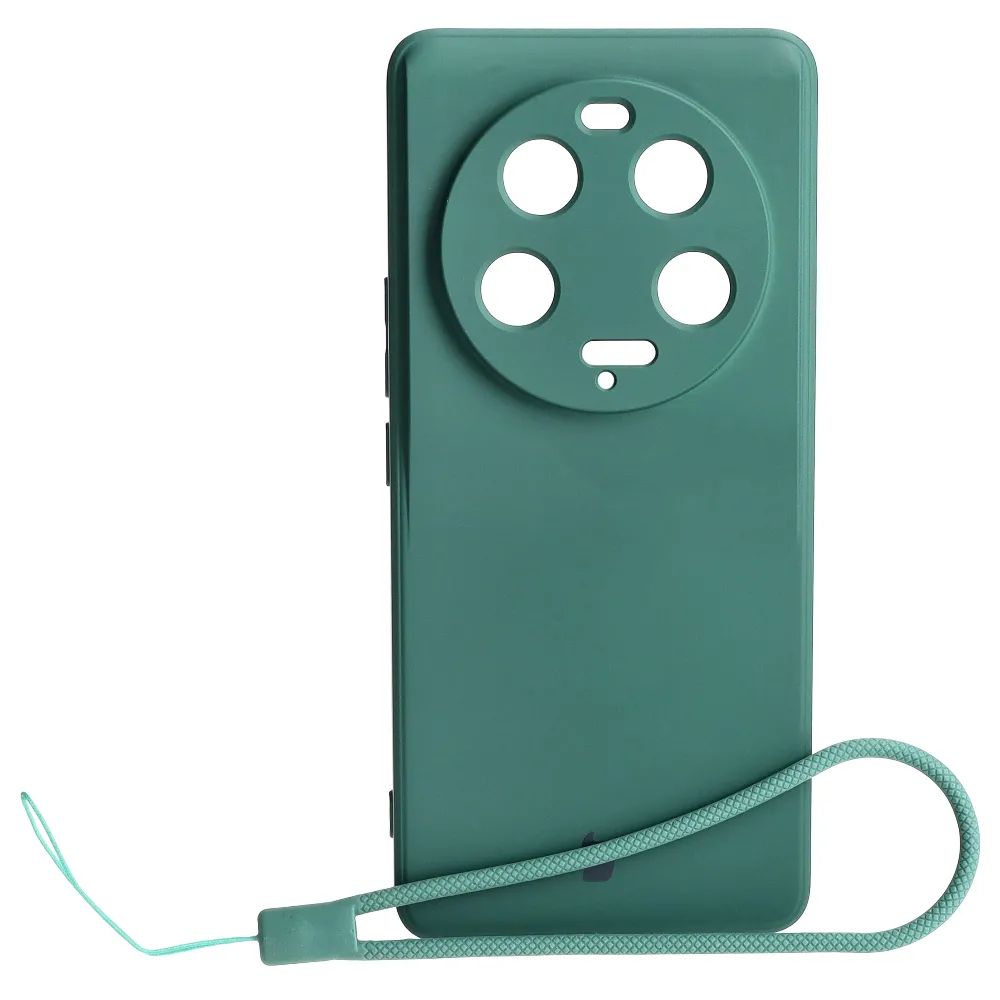 Etui Bizon Silicone Sq do Xiaomi 13 Ultra Ciemnozielony