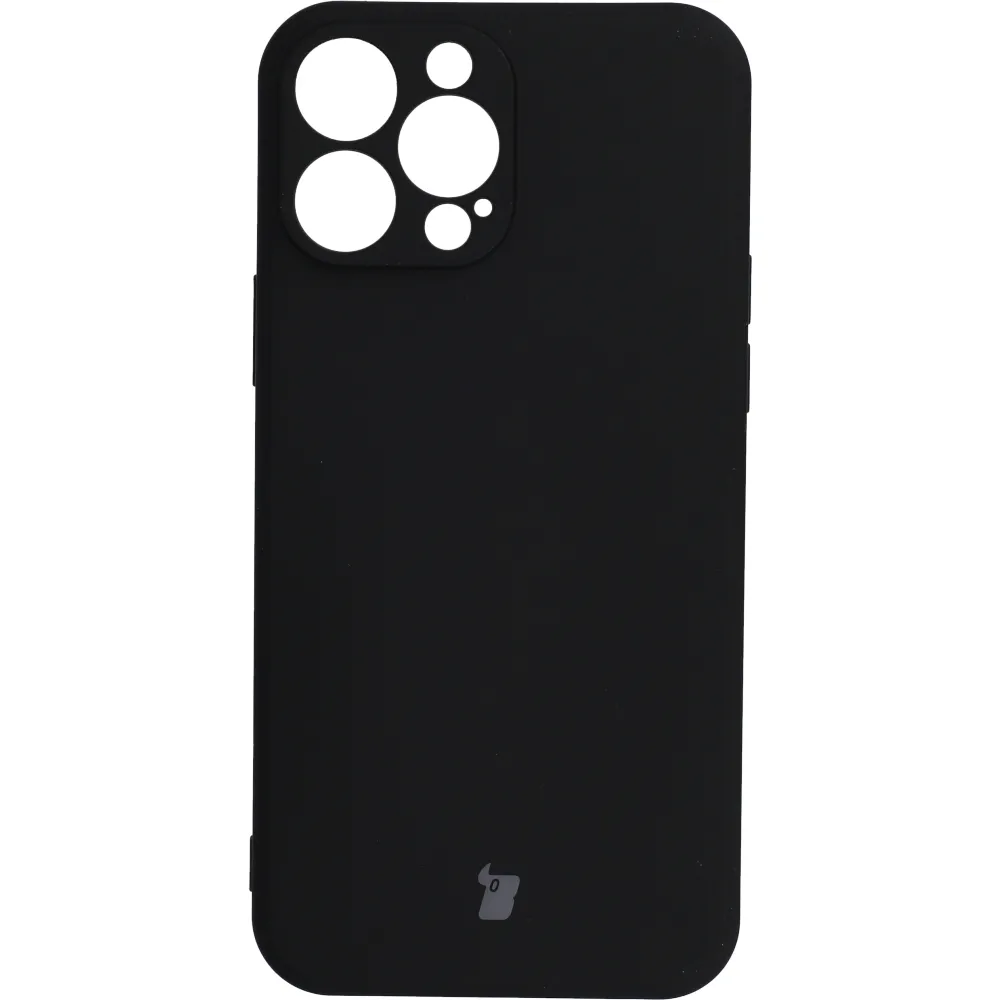 Etui Bizon Silicone do iPhone 13 Pro Max Czarny