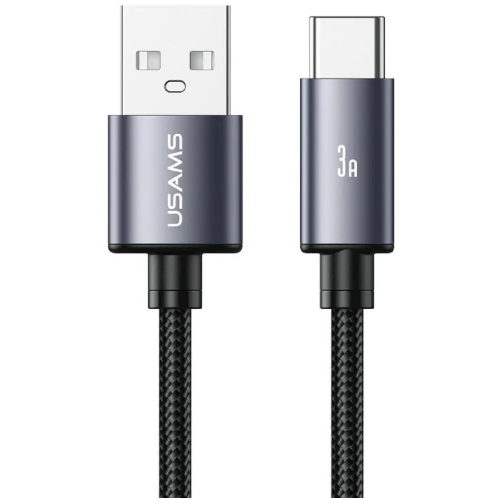 Kabel USAMS U91 USB-C do USB-A 18W 1m Szary