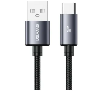 Kabel USAMS U91 USB-C do USB-A 18W 1m Szary