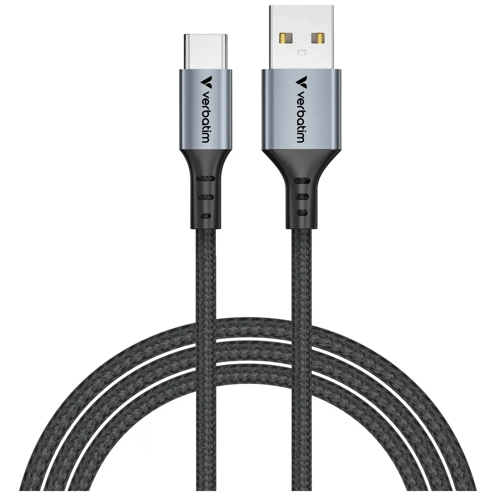 Kabel Verbatim 31843 Sync & Charge USB-A do USB-C QC 1,2m Czarny