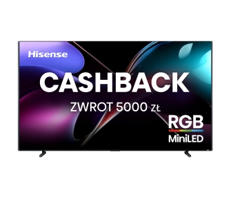 Telewizor Hisense 100UXQ 100" Mini LED RGB 4K 165Hz VIDAA Dolby Vision IQ Dolby Atmos HDMI 2.1 DVB-T2
