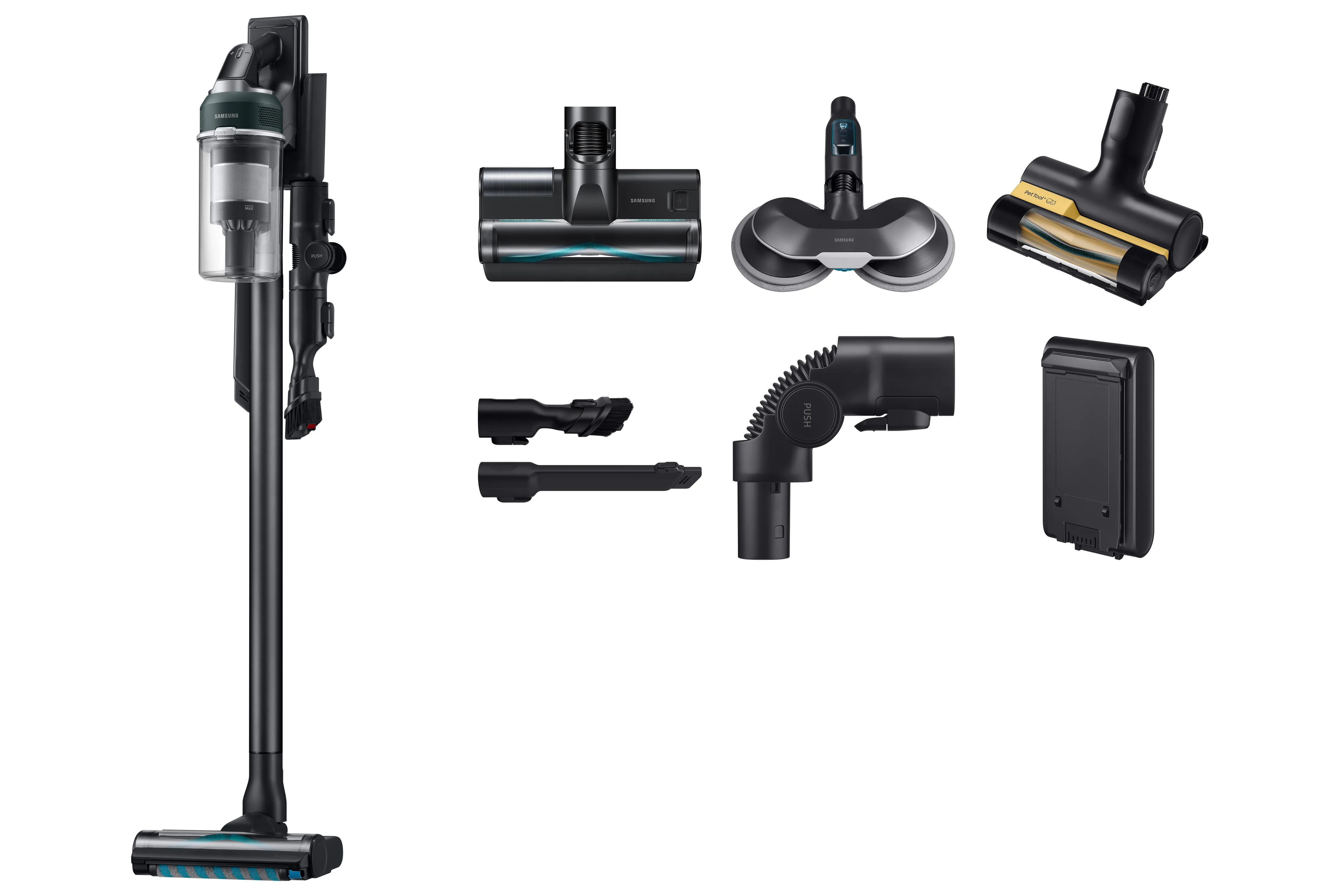 Odkurzacz pionowy Samsung Jet 85S pro VS70H25WHT/GE 60min Funkcja mycia Wymienny akumulator Mini elektroszczotka