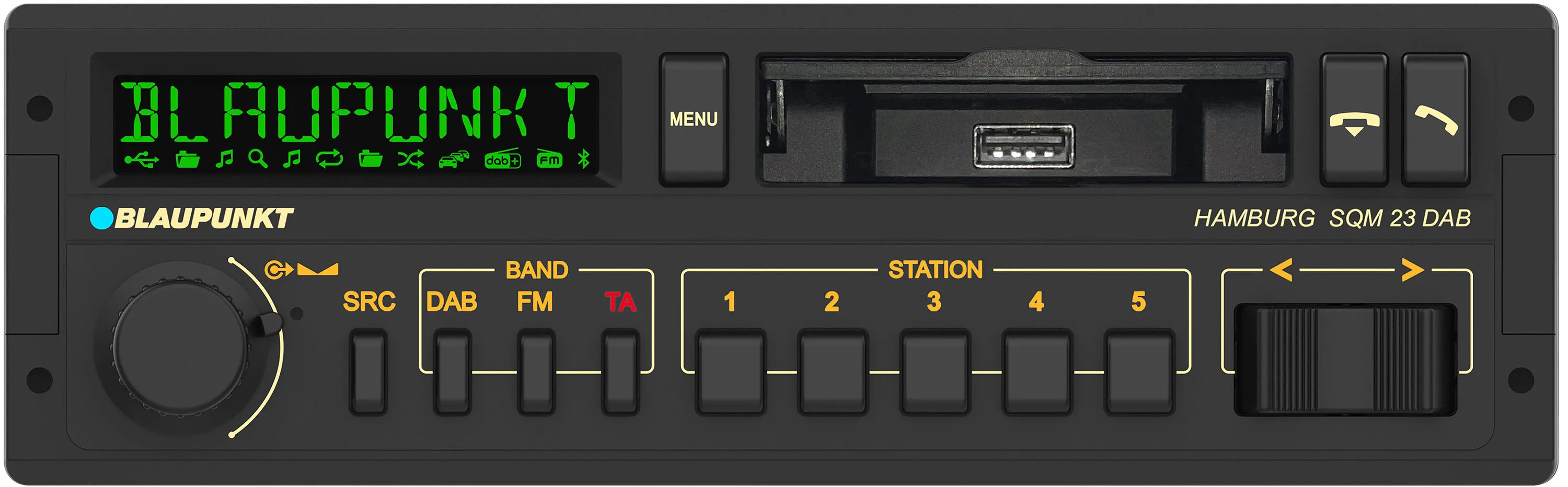 Radioodtwarzacz samochodowy Blaupunkt HAMBURG SQM 23 z USB 4x50W Bluetooth