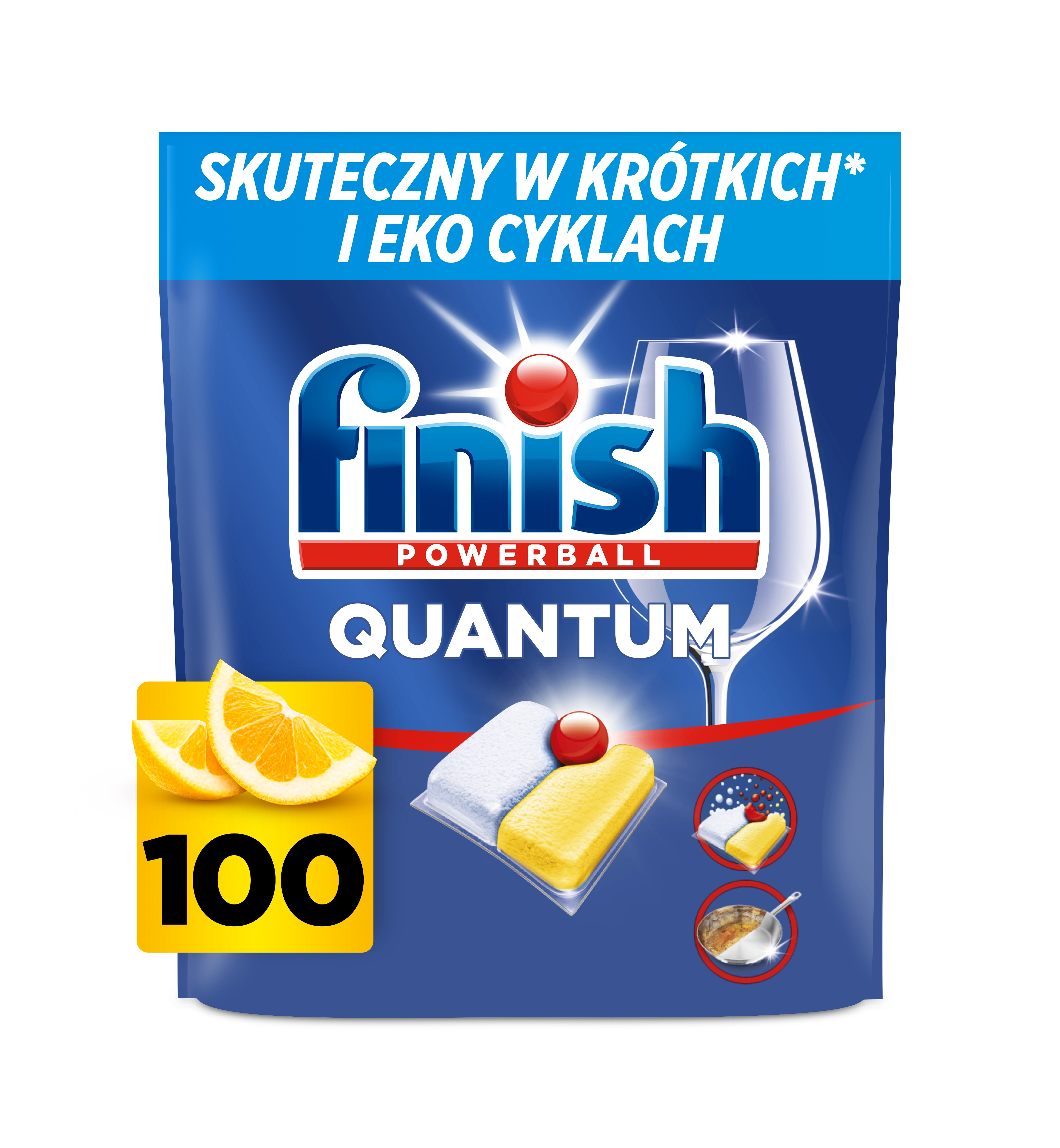Kapsułki do zmywarki Finish Quantum Lemon 100szt.