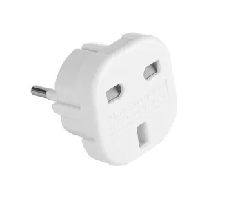 Adapter podróżny Vayox VA0201 wtyk PL - gniazdo UK Biały