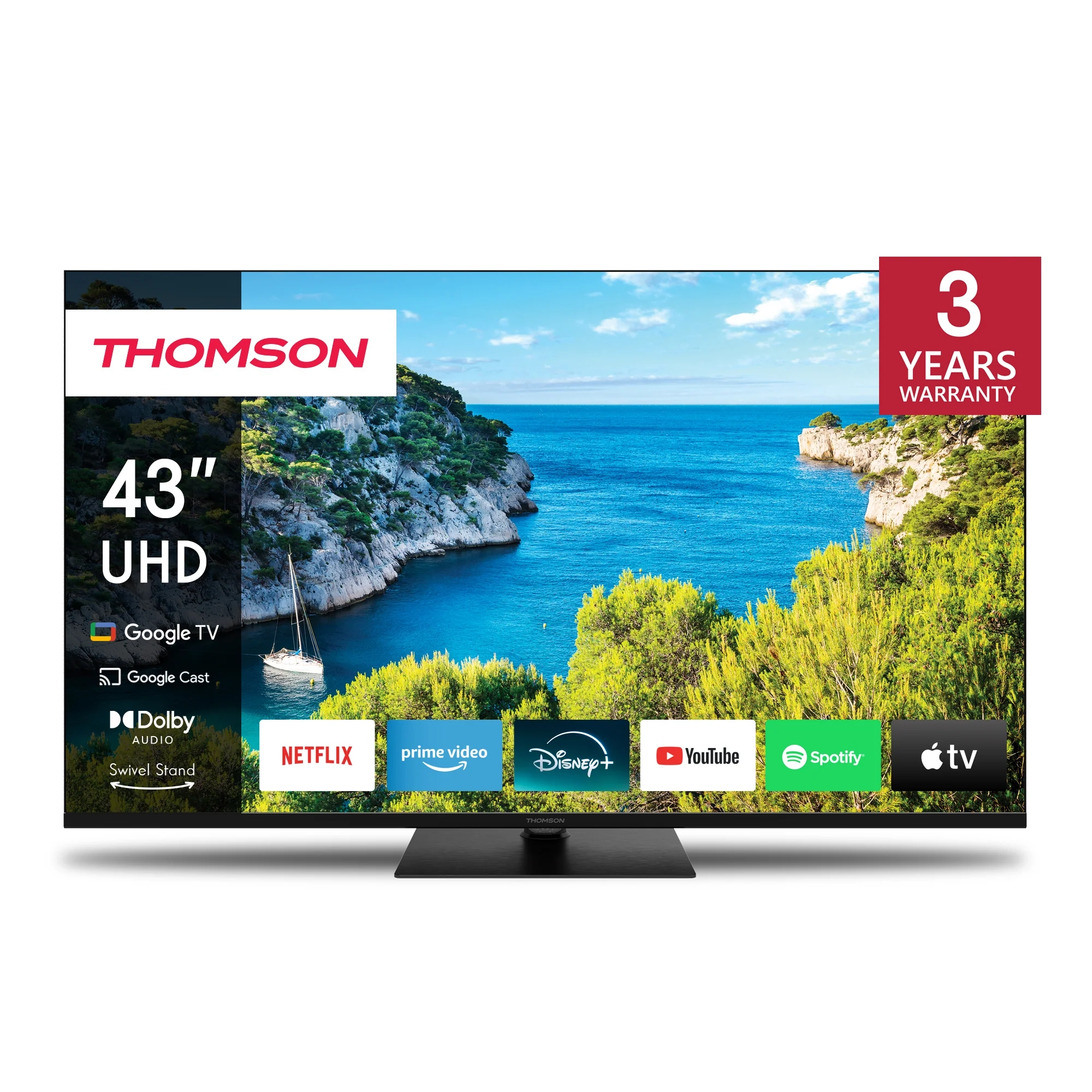 Telewizor Thomson 43UG5C14  43" LED 4K 60z Google TV HDMI 2.1 DVB-T2