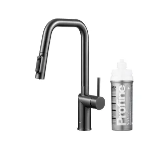 Bateria KFA Armatura Duero Pure Style Pull-Out 6623-314-61 Grafitowy Stal szlachetna