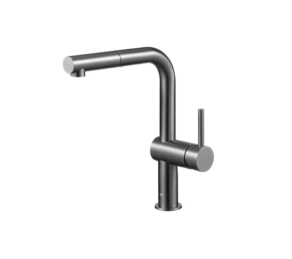 Baterie kuchenne - KFA Armatura Duero Edge 6623-510-34 Grafitowy Stal szlachetna