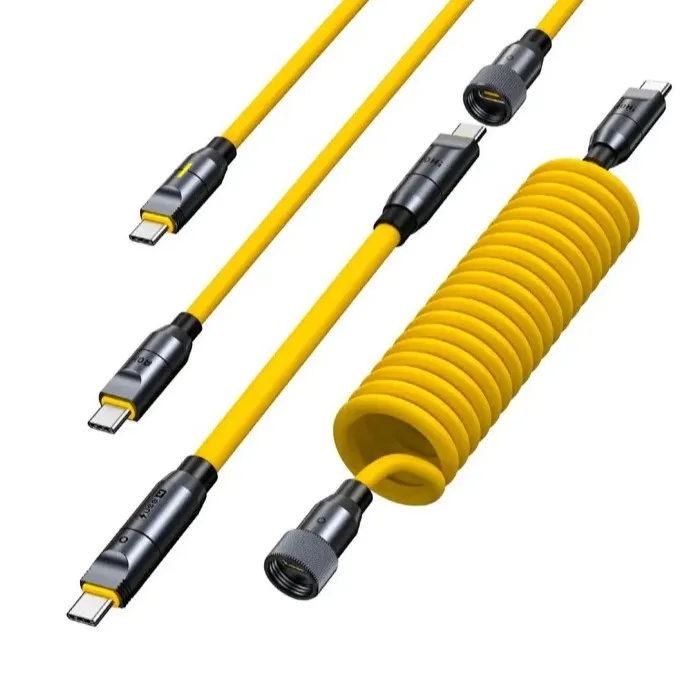 Kabel AOHI Zestaw The Future Pro Creative 8in1 USB-C do USB-C 240W Żółty