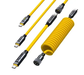 Kabel AOHI Zestaw The Future Pro Creative 8in1 USB-C do USB-C 240W Żółty