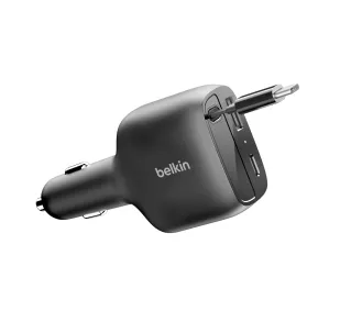 Belkin BoostCharge USB-A USB-C 75W z wysuwanym kablem USB-C