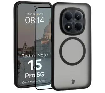 Szkło hartowane Bizon MatteO Pack do Xiaomi Redmi Note 15 Pro 5G Czarny