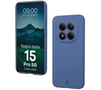 Etui Bizon Case Łupka do Xiaomi Redmi Note 15 Pro 5G Niebieski