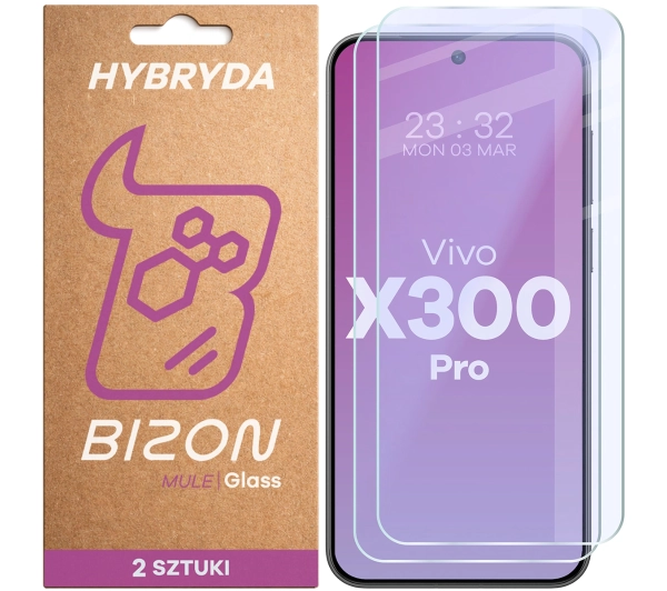 Bizon elastyczne Glass Mule Duo do Vivo X300 Pro 2 sztuki
